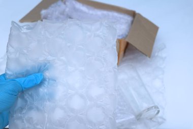 The film protects the surface from impact, Bubble wrap
