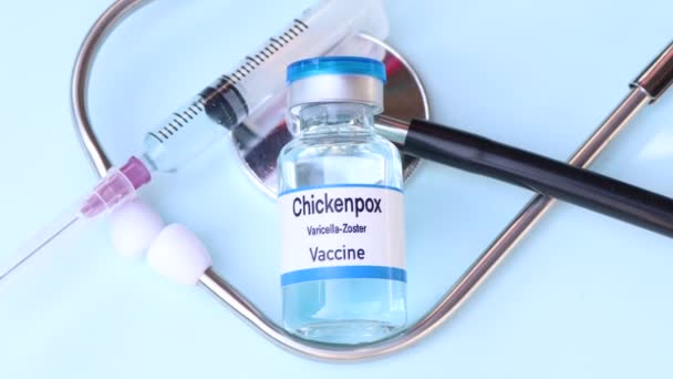 Vaccinul Împotriva Febrei Galbene Într Flacon Imunizarea Tratamentul Infecției Vaccin — Videoclip de stoc