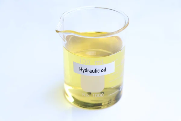 Hydraulische Olie Recipiënt Wetenschappelijk Experiment Concept Olie Voor Industrieel Gebruik — Stockfoto
