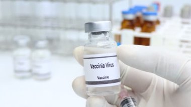 Virüs aşısı şişede, aşılama ve enfeksiyon tedavisi, bilimsel deney