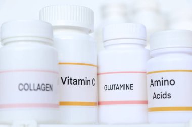 Amino Acids, C vitamini, şişedeki COLLAGEN, sağlık, sağlık ve güzellik ürünleri için gıda takviyeleri