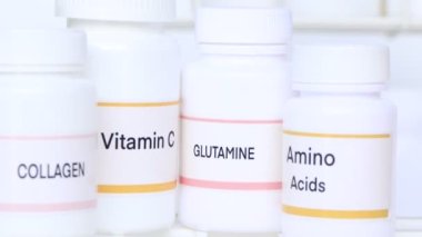 Amino Acids, C vitamini, şişedeki COLLAGEN, sağlık, sağlık ve güzellik ürünleri için gıda takviyeleri