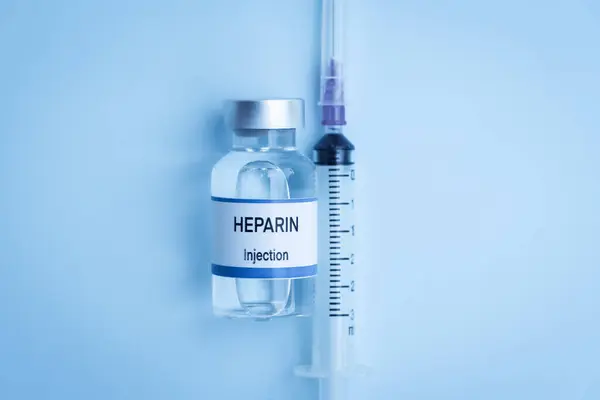 Heparin Num Frasco Para Injetáveis Produtos Químicos Utilizados Medicina Laboratório Imagem De Stock