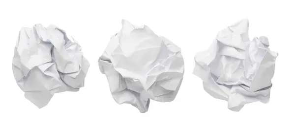 Katlanmış Beyaz Kağıt Seti Izole Edildi - Stok İmaj