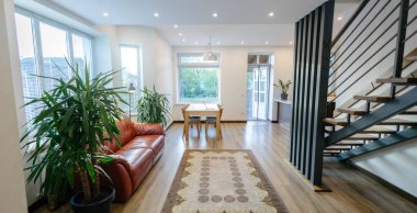 Modern gerçek özel ev iç tasarım görüntüsü