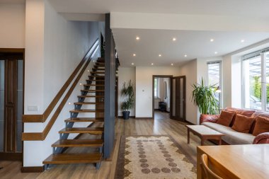 Modern evin içi kapalı.