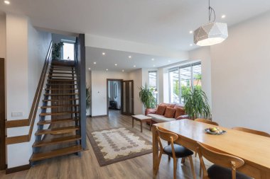 Modern evin içi kapalı.