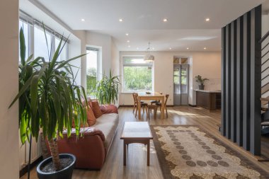 Modern evin içi kapalı.