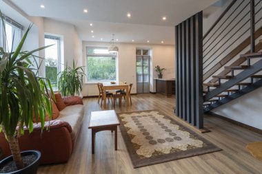 Modern evin içi kapalı.