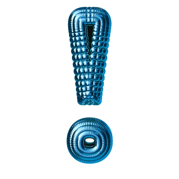 球体で作られた青の3Dシンボル — ストックベクタ