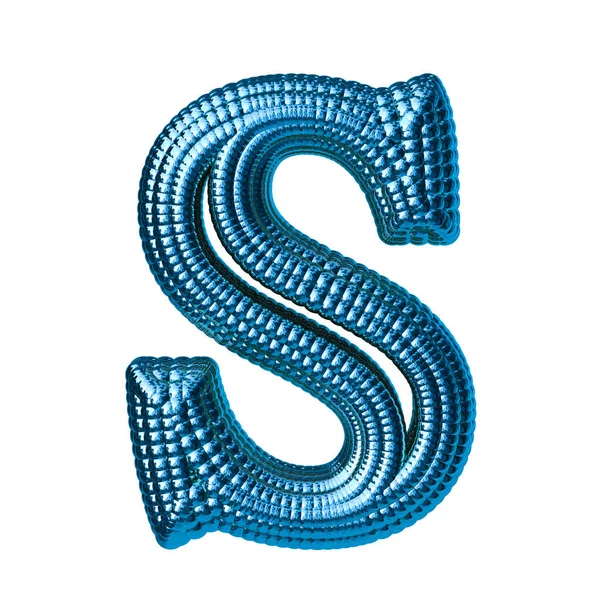 Símbolo Azul Feito Esferas Letra —  Vetores de Stock