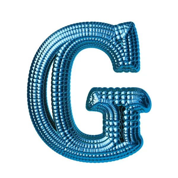 Синій Символ Зроблений Сфер Літера — стоковий вектор