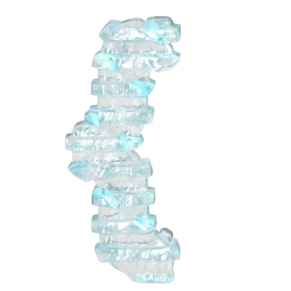 Ice Szimbólum Vékony Vízszintes Hevederekkel — Stock Vector