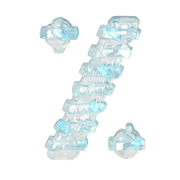 Ice Symbol Mit Dünnen Horizontalen Riemen — Stockvektor