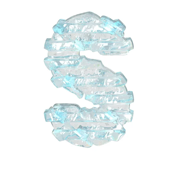 Ice Σύμβολο Λεπτούς Οριζόντιους Ιμάντες Γράμμα — Διανυσματικό Αρχείο