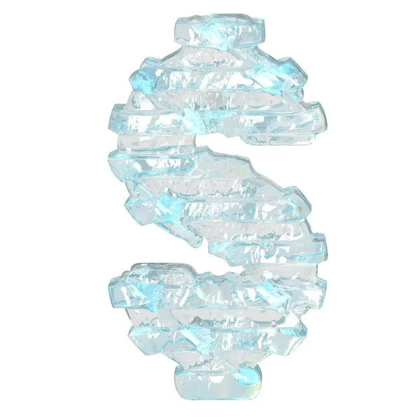 Ice Σύμβολο Λεπτούς Οριζόντιους Ιμάντες — Διανυσματικό Αρχείο