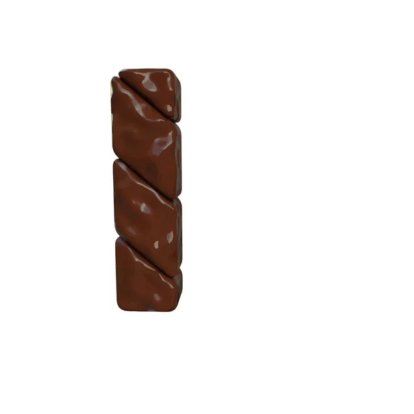 Chocolate Symbol Made Diagonal Bars Letter — Stock Vector