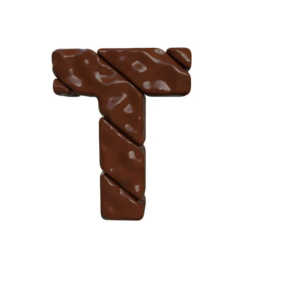 Шоколадний Символ Зроблений Діагональних Смуг Літера — стоковий вектор