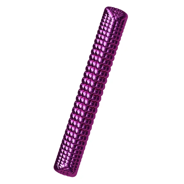 紫色の三次元球体のシンボル — ストックベクタ