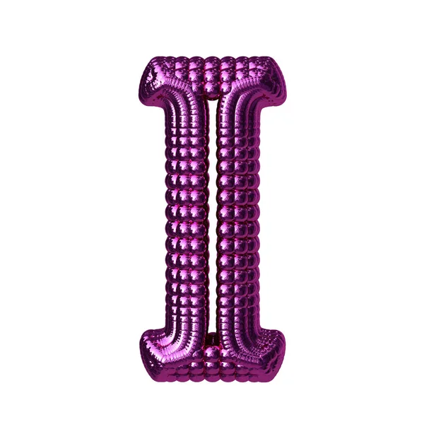 Символ Сделан Фиолетовых Сфер Буква — стоковый вектор