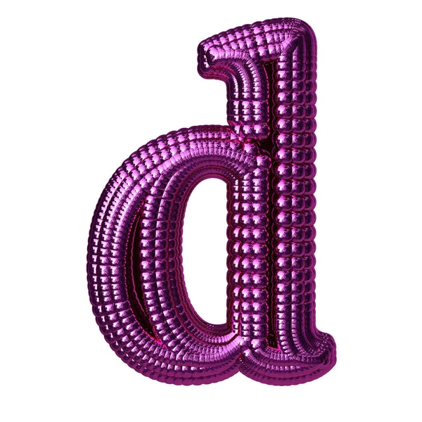 Символ Сделан Фиолетовых Сфер Буква — стоковый вектор