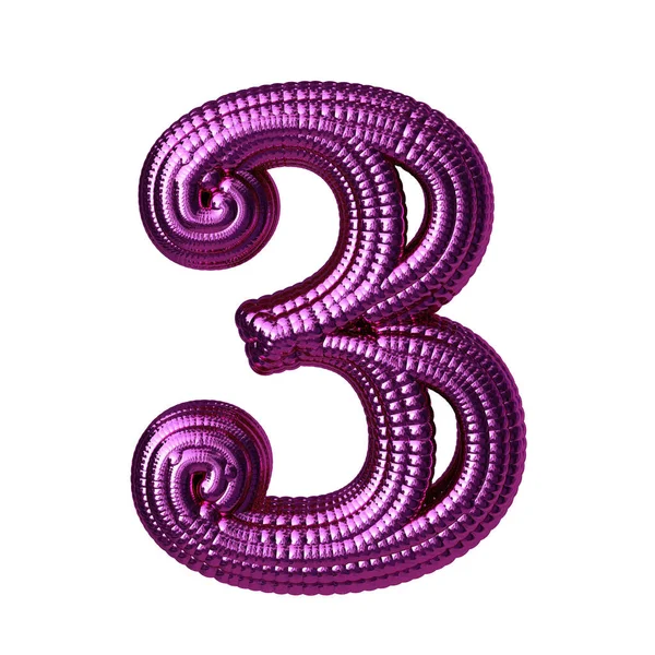 Symbole Composé Sphères Violettes Numéro — Image vectorielle