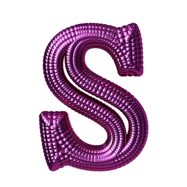 Symbole Composé Sphères Violettes Lettre — Image vectorielle