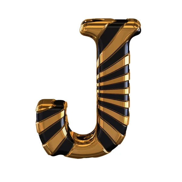 Askılı Siyah Altın Sembol Harfi — Stok Vektör