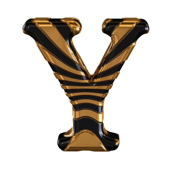 Simbolul Negru Auriu Curele Scrisoarea — Vector de stoc