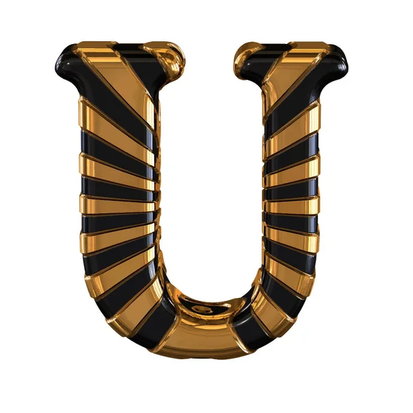Askılı Siyah Altın Sembol Harf — Stok Vektör