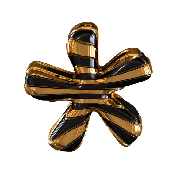Символ Чорно Золотого Ремінцями — стоковий вектор
