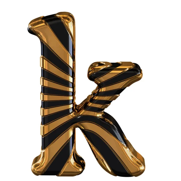 Μαύρο Και Χρυσό Σύμβολο Λουριά Γράμμα — Διανυσματικό Αρχείο
