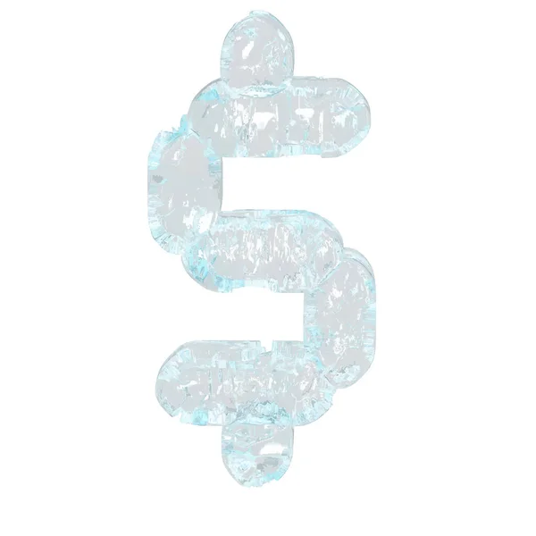 Digital Symbol Made Ice — Vetor de Stock