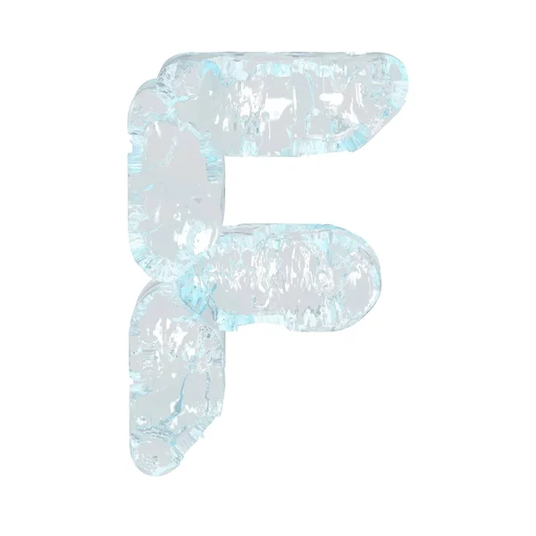Digital Symbol Made Ice Letter — Stock vektor