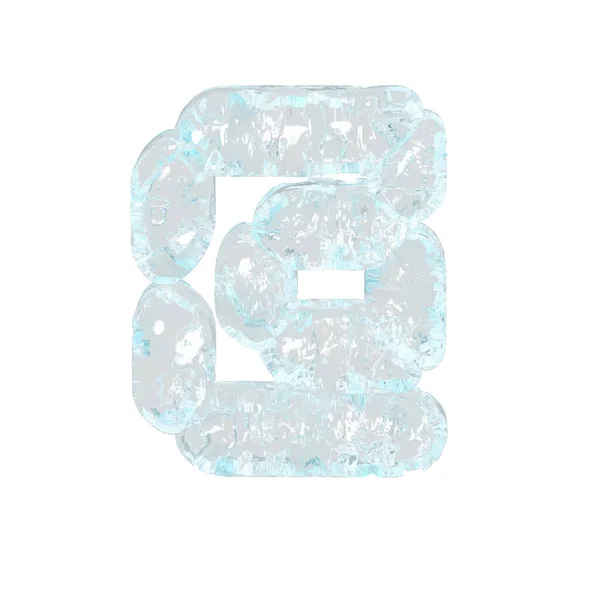 Digital Symbol Made Ice — Stockvektor