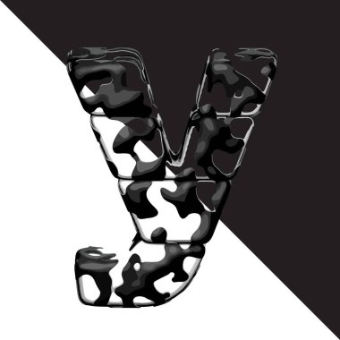 Şeffaf arkaplanı olan bir sembol. Y harfi