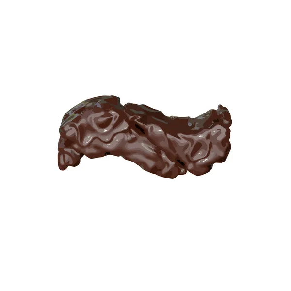 Simbolo Fatto Cioccolato — Vettoriale Stock