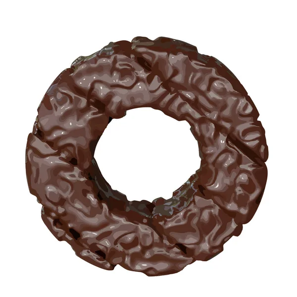 Symbole Chocolat Lettre — Image vectorielle