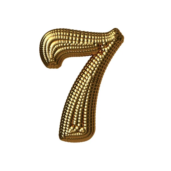Symbol Made Gold Spheres Number — Image vectorielle