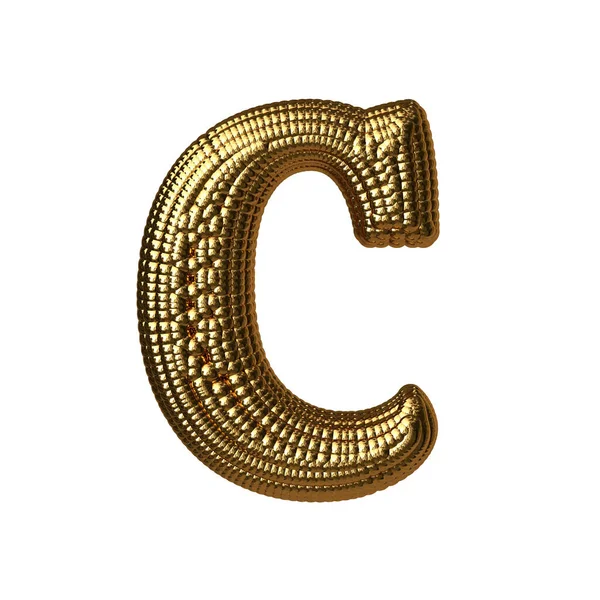 Symbol Made Gold Spheres Letter — Stock vektor