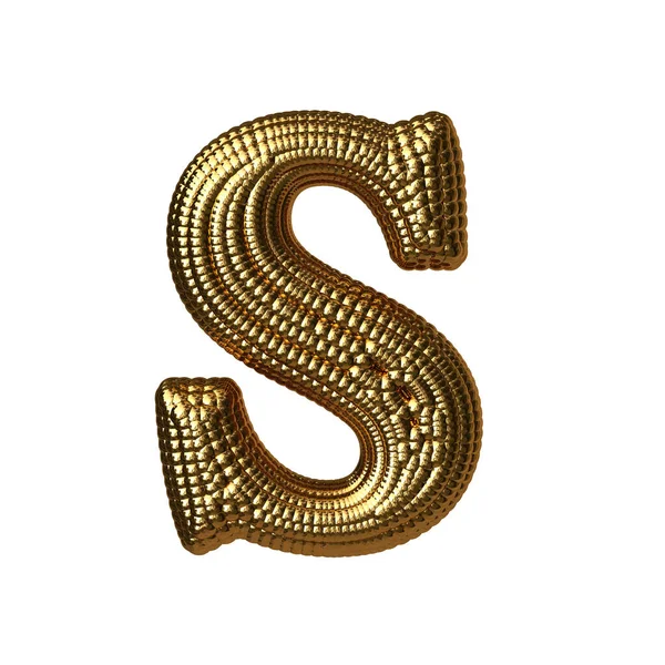 Symbol Made Gold Spheres Letter — Wektor stockowy