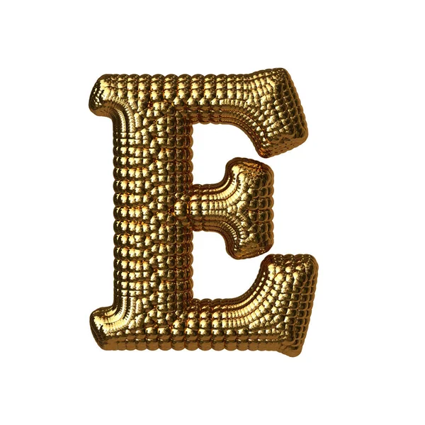 Symbol Made Gold Spheres Letter — Stockvektor