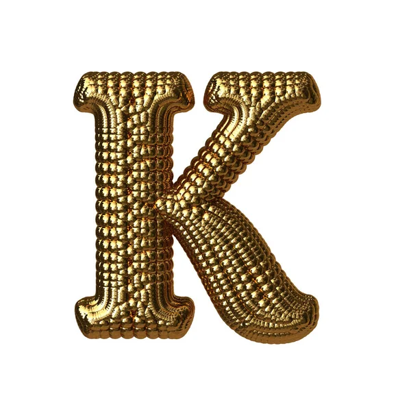 Σύμβολο Φτιαγμένο Από Χρυσές Σφαίρες Γράμμα — Διανυσματικό Αρχείο