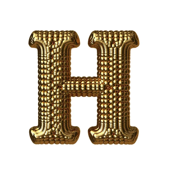 Σύμβολο Φτιαγμένο Από Χρυσές Σφαίρες Γράμμα — Διανυσματικό Αρχείο
