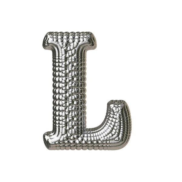 Symbol Tillverkad Silver Sfärer Bokstav — Stock vektor