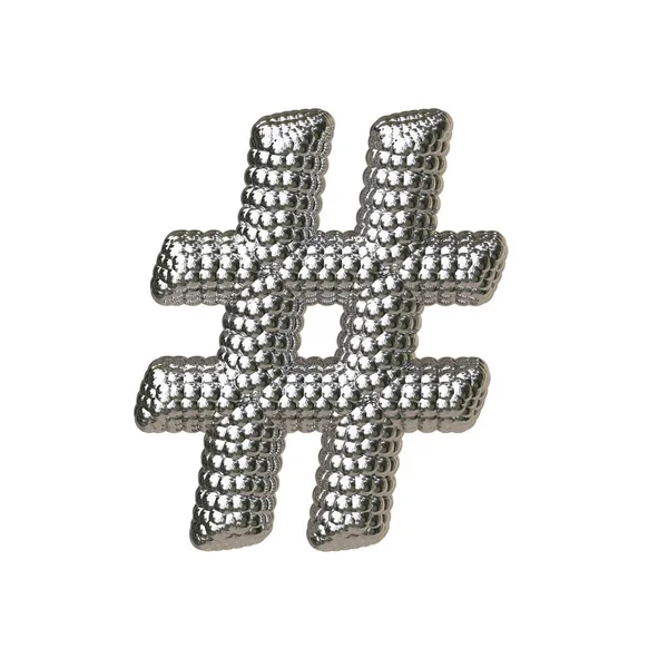 Symbol Tillverkad Silver Sfärer — Stock vektor