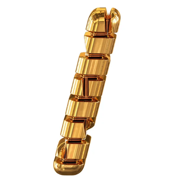 金のレンガで作られたシンボル — ストックベクタ