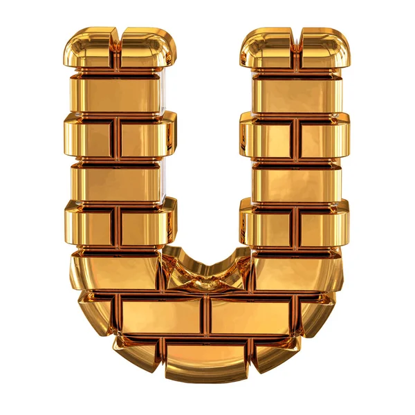 Символ Золотої Цегли Лист — стоковий вектор