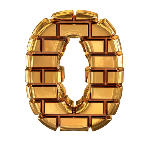 Symbol Złotych Cegieł Liczba — Wektor stockowy