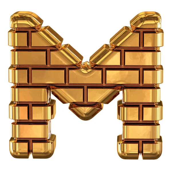 Symbolen Gjord Guldtackor Bokstav — Stock vektor